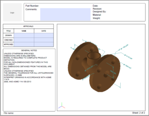 SOLIDWORKS MBD 成果物イメージ