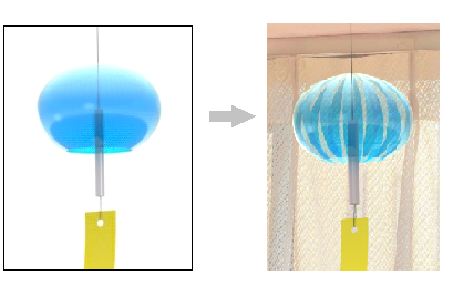 無地からストライプに