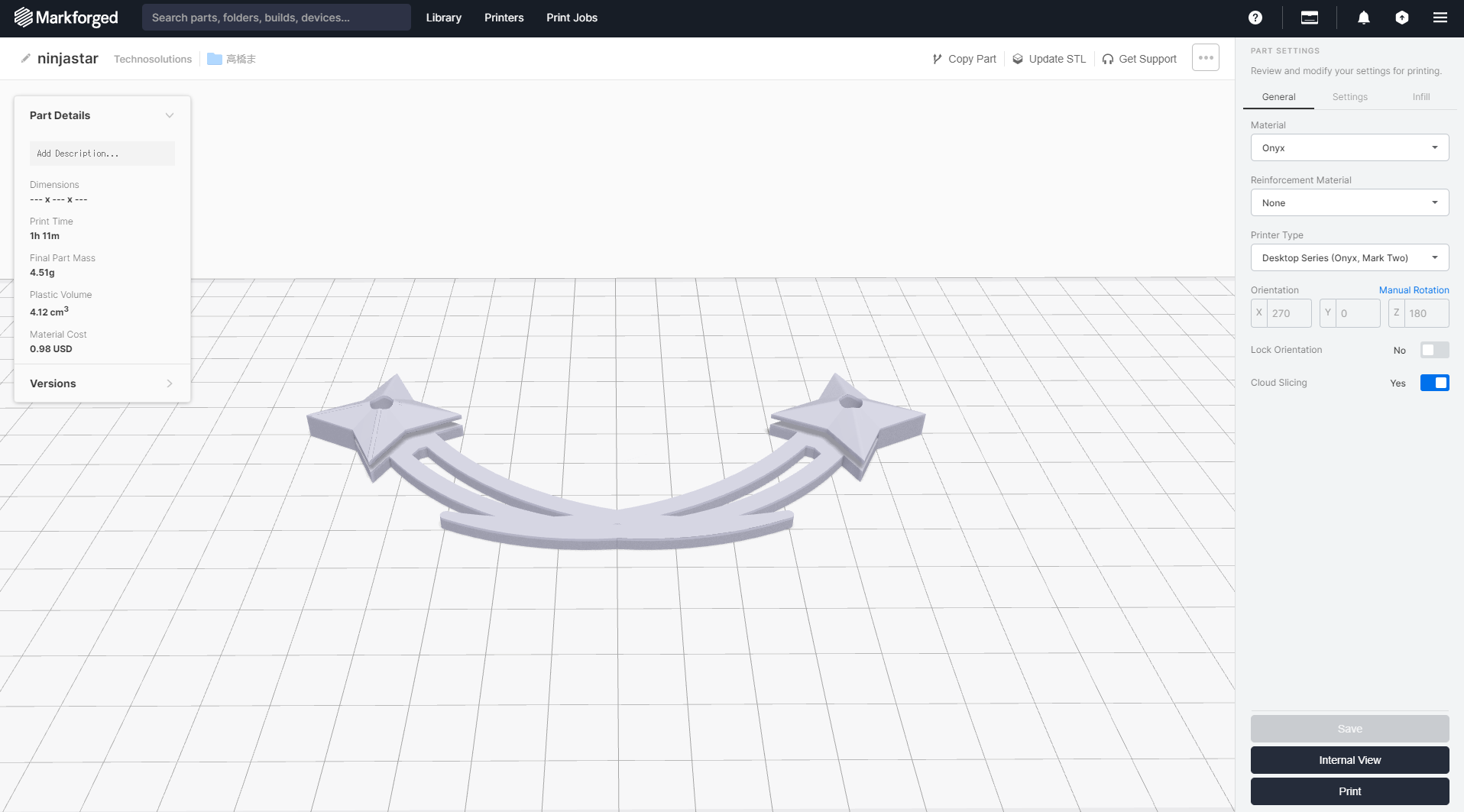 Markforged専用スライサーソフトを使ってみた | 株式会社テクノ Markforged専用スライサーソフトを使ってみた | 株式会社テクノ